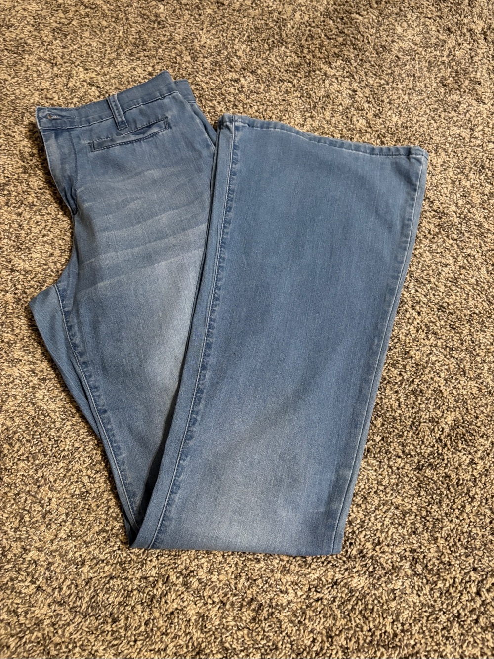 JustFab Men's Medium Blue Bootcut Jeans